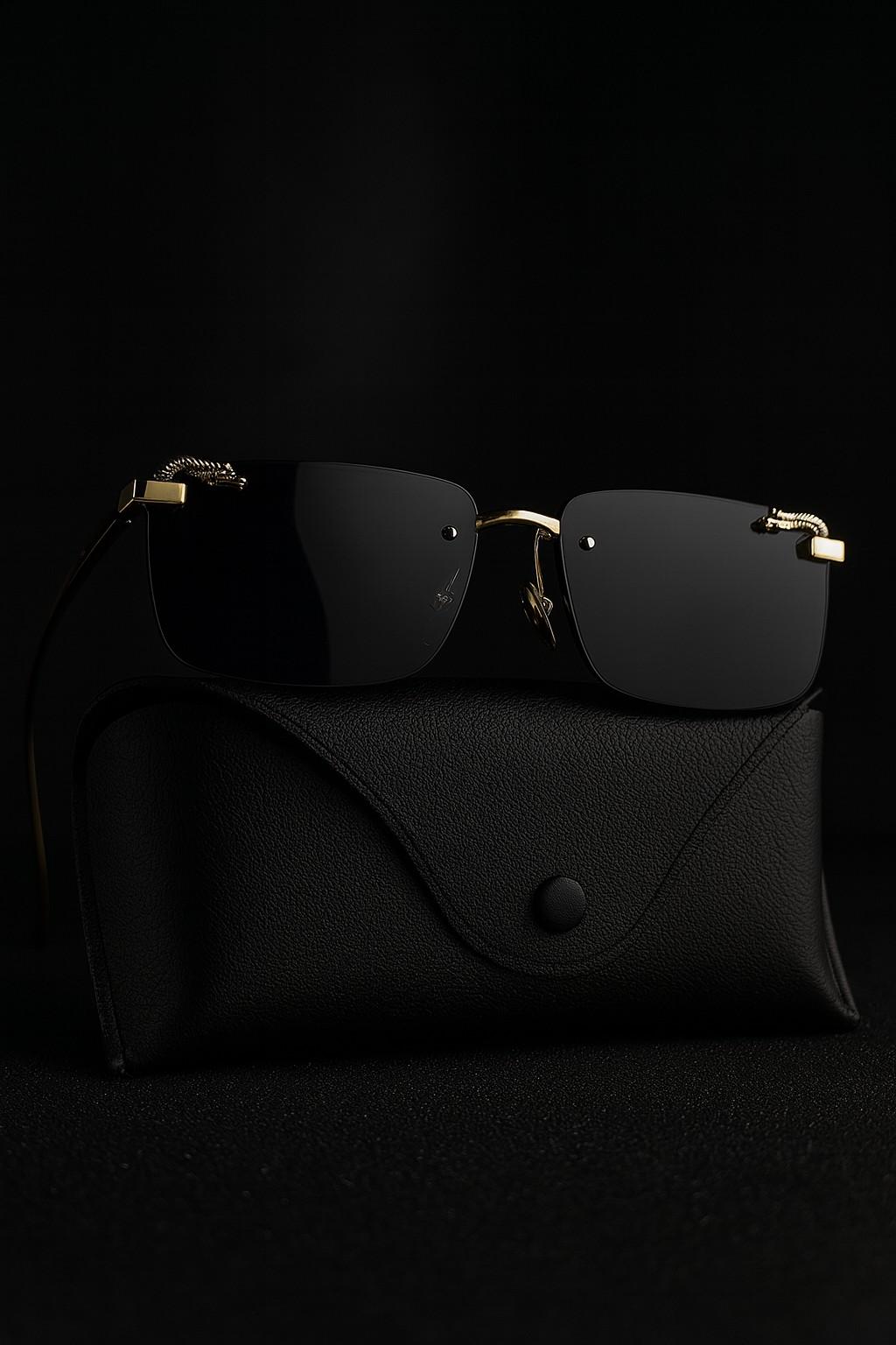 Rimless square sunglass