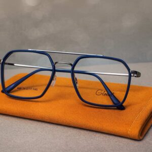 Imperial Blend | Gold & Tortoiseshell Blue Square Eyeglass