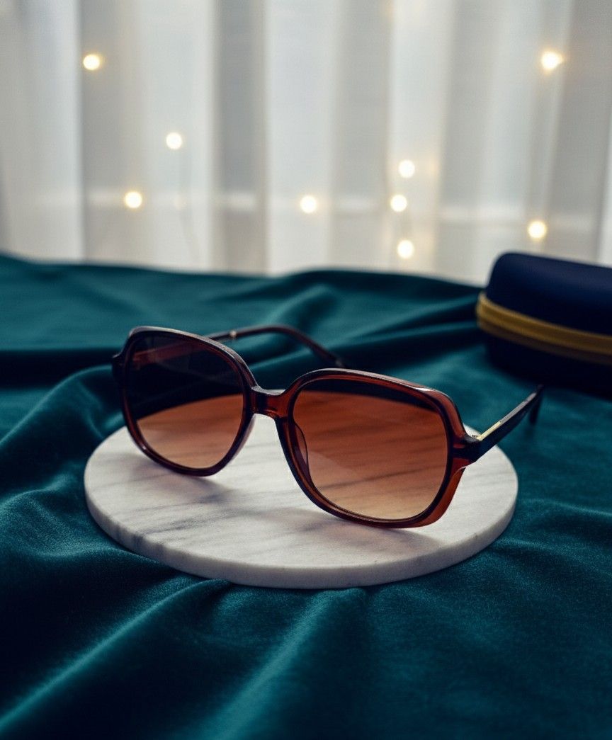 Velvet Sunset | Oversized Soft-Square Sunglasses